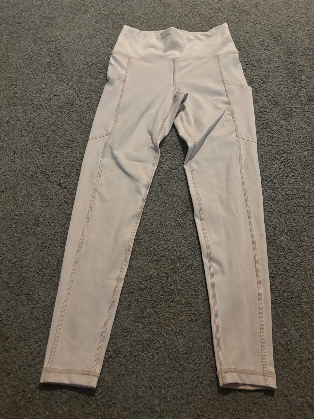American Eagle Outfitters Light Pink High-Waist Leggings